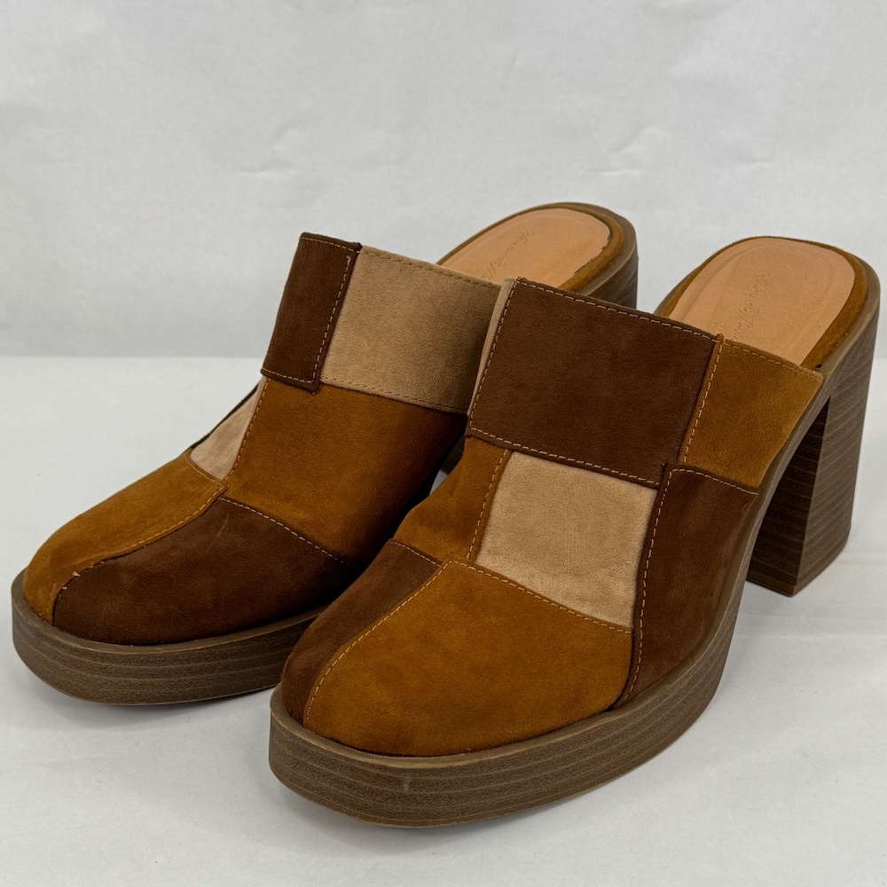 Universal Thread Womens Brown Patchwork Faux Sued… - image 5